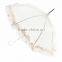 white wedding parasol
