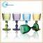 embossed thick stem wine glass