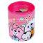 Handle Tin Cartoon Kids Coin Bank With Lock