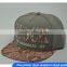 Stock snapback cap plain custom snapback cap hats
