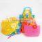 SH-007 Lastest Promotional Children Summer Beach Flower Straw Bag & Hat