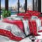 Polyester 3d reactive printed bedding sets