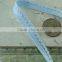 3/8 inch Light Blue Skinny Elastic with Rick Rack Scalloped for Headbands lingerie Single sided Elastic Picot Trim
