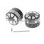 Black Front Axle Nut Cover Bolt For Touring Softail Road King Glide FLTR