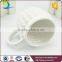 Wholesale unique embossed ceramic mug white