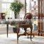 Noble Classic Home Office Furniture Set, Retro Carved Wooden Office Table With Chair, Graceful Writing Desk