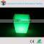Manufacturer PE LED square flower pot/PE led bucket with remote control 16 mix changeable colors Up39*Dn26*H40CM