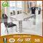 TH299 low price tempered glass dining set design