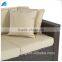 Commercial rattan three seater lounge sofa