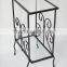 Living room Scrolled Iron and Glass magazine table sofa side table
