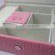 Pink Faux Leather Travel Jewelry Box Organizer Display Storage Case for Rings Earrings Necklace With Mirror