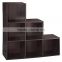 6 cubes wooden shoe storage cabinet, white color cabinet