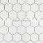 MM-CV258 Fashionable indoor decor natural stone marble thassos hexagon mosaicmosaic