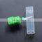 Total Length Nail Drill 38MM White Ceramic Burr For Nail Head Diameter 2MM Small Flame