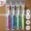 2 in 1 toothbrush with refilling of toothpaste refillable toothbrush with toothpaste in handle