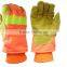 orange reflective gloves