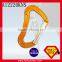 B Type Straight Gate 24KN Aluminum Carabiner For Mountain Climbing
