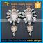 Cheap Stainless Steel Jewelry Main Material and Glass Main Stone Stud Earrings