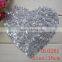16CM wholesale heart shape sequin applique for girl cloth