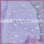 Purple shining dot design soft elastic swiss voile lace fabric