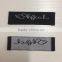High quality custom design 50d high density damask woven labels