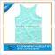 Plain Blue Green Custom Kids Wrestling Singlet