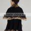 wholesale 2016 new winter latest design fashion knitted faux fox fur pashmina shawl for woman