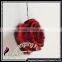 CX-P-22 Genuine Rex Fur Flower Mobile Phone Charms Fancy Keychain
