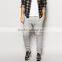 Mens slim fit blank jogger pants with zippered hem wholesale blank jogger pants
