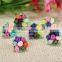 Fashion Handmade new design summer Colorful Polymer Clay Flower Beads for Chunky little girl Necklace Jewelry