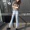 zm40636b women new fashion jeans ninth pants ladies summer bell-bottoms trousers