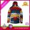 Custom lift colourful joint down feather jacket