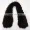Myfur Brown Color Genuine Raccoon Fur Long Hooded For Lady Coat Wholesale Fur Collar