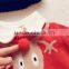 Red 3d reindeer knitted christmas jumper for children