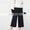 Attractive Glitzy Cropped Cutting Side Zip Cotton Womens Checkered Pants