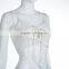 latest design girls top Polyester Crop Top and Lace Up Sleeveless Nightclub Top