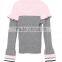 Girls 4-16 years new design long sleeve knitted pullover sweaters with wholesale price
