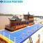 Floating plastic pontoon floating dock