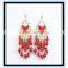 2017 Cheap Wholesale earrings fashion National bohemian jewelry beaded long tassel women earrigns