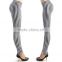 Womens Black Vertical Stripes Slim Fitness Leggings Ankle Length Pants