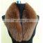 Tongxiang luxury fox fur collar with clip/elastic for winter clothes accessories