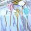 New Design Hot Air Pink and Blue Balloon Cloud Cupcake Toppers Birthday Party Decor