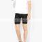 100%polyester dri fit mens black shorts compression tights
