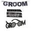 bachelorette Party supplies groom to be sash glitter banner and groom glasses kit