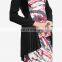 new design modern pleats print Islamic dress plus size women baju kurung