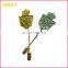 Custom Gold Plating Long Needle Lapel Pin with Stick Pin