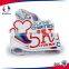 High Quality Charities 5K Medal with Spray White