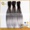 silver grey human hair for braiding 1b grey ombre grey human hair weaving wig
