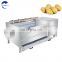 potato washer peeler slicer/potato all-in-one machine/potato washing peeling slicing machine