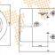 12V CW rotation hydraulic dc motor for hydraulic pump